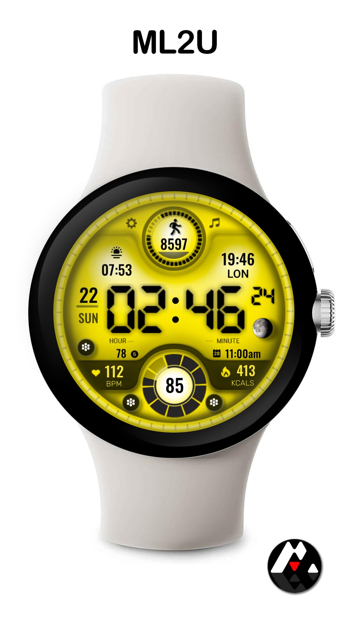 ML2U 166 Watch Face Android Screenshot 2