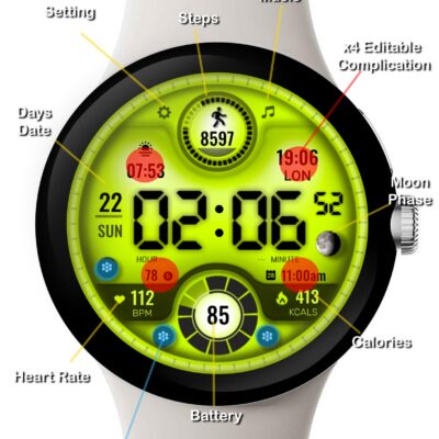 ML2U 166 Watch Face Android Screenshot 3