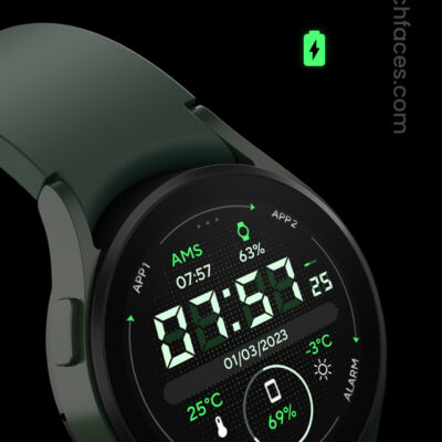 Marine Digital: Watch face Android Screenshot 2