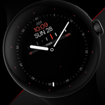 Minimal Black v32 Watch Face Android Screenshot 2