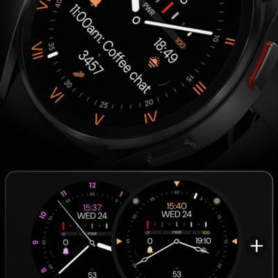 Minimal Black v32 Watch Face Android Screenshot 4