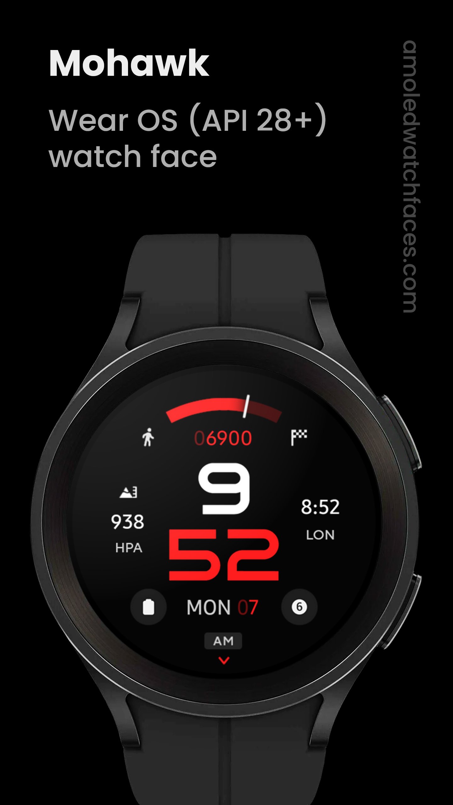 Mohawk Watch Face Android Screenshot 2
