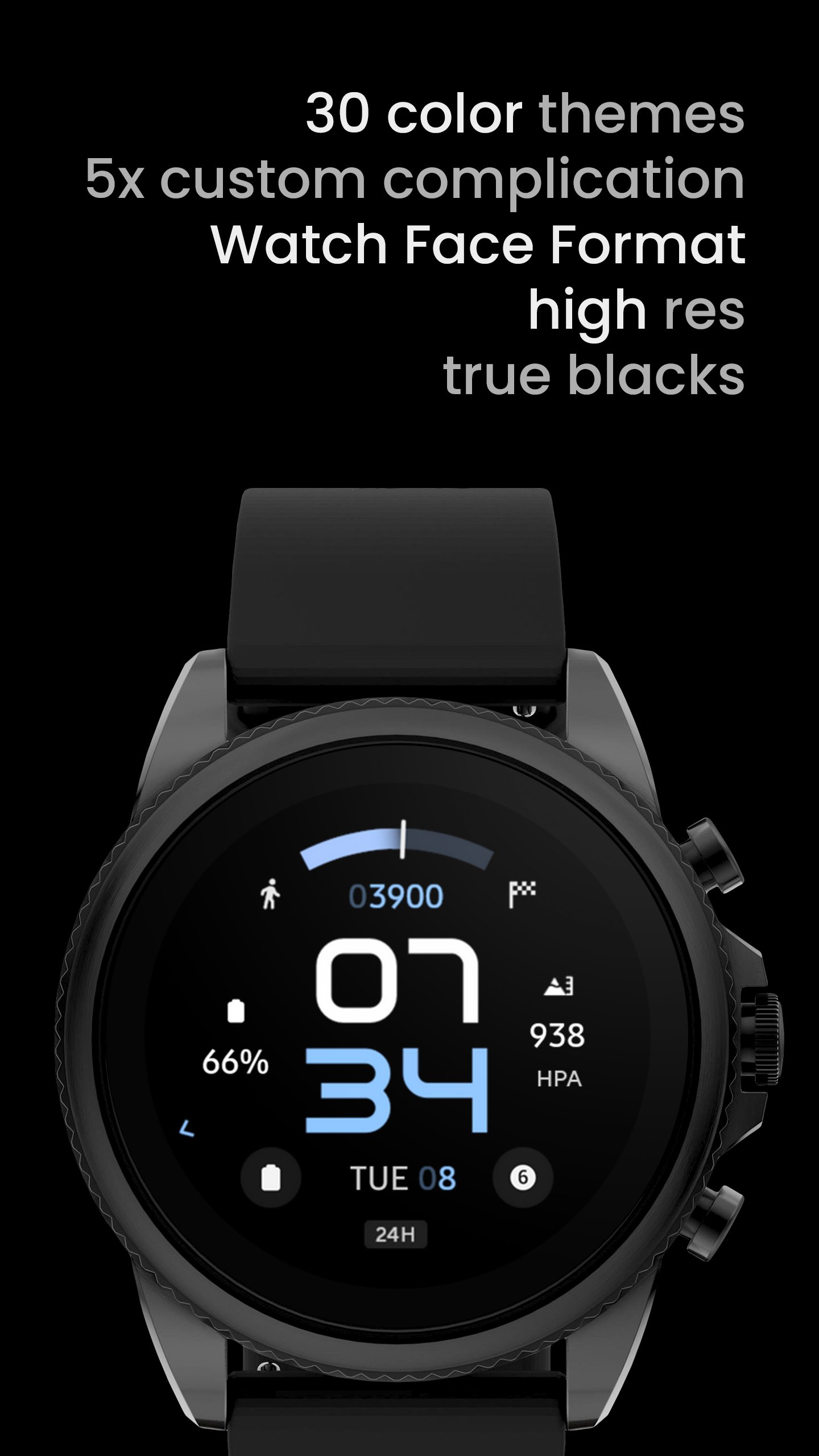 Mohawk Watch Face Android Screenshot 3