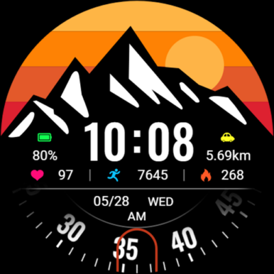 Mountain Turntable ZKin Watch Android Screenshot