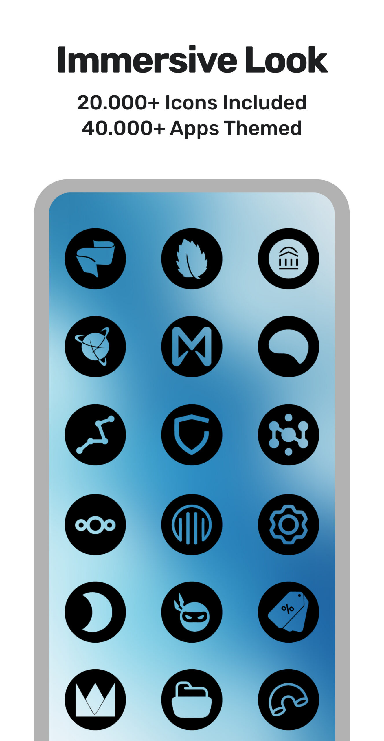Night Void Icon Pack Android Screenshot 3