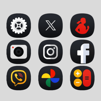 OneUI 7 Dark - Icon Pack Android Screenshot 3