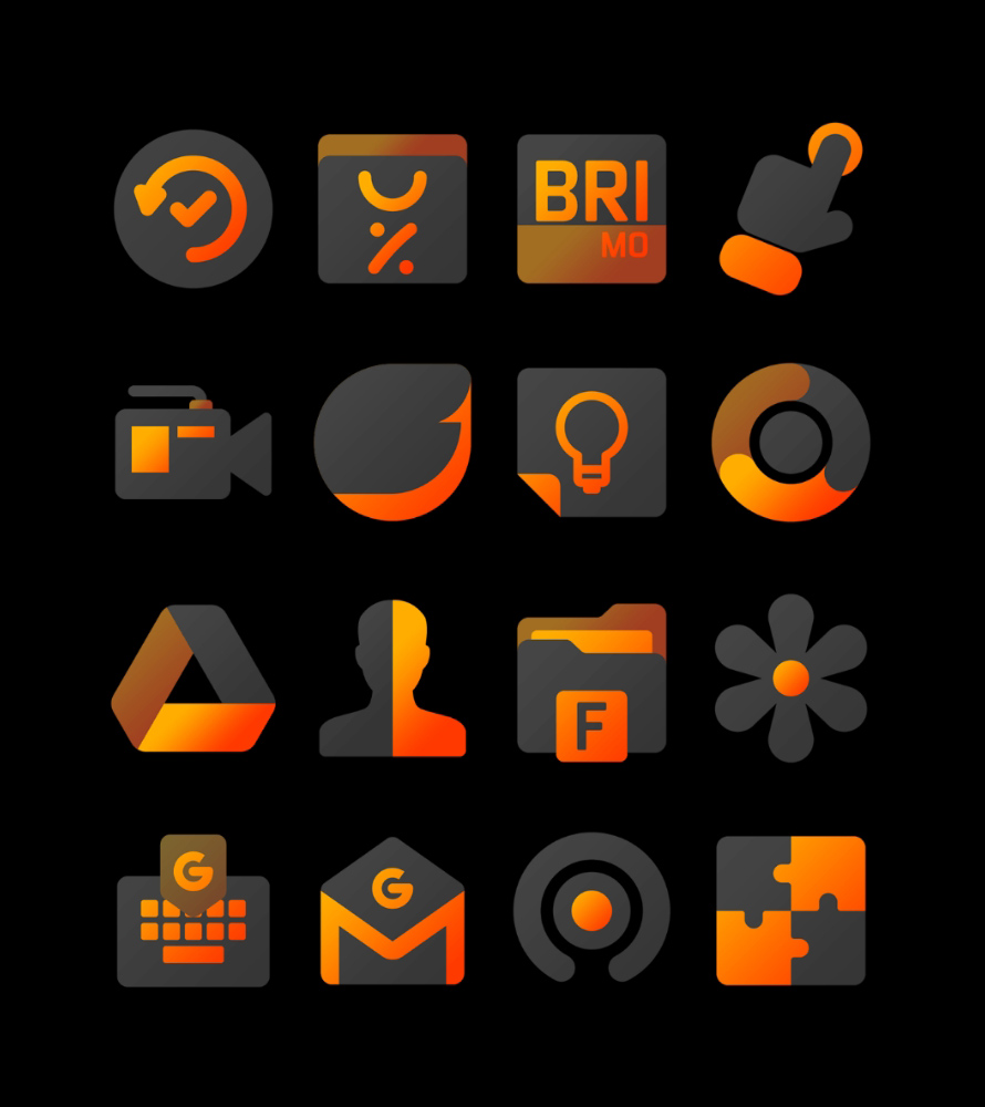 Orangediant - Icon Pack Android Screenshot 2