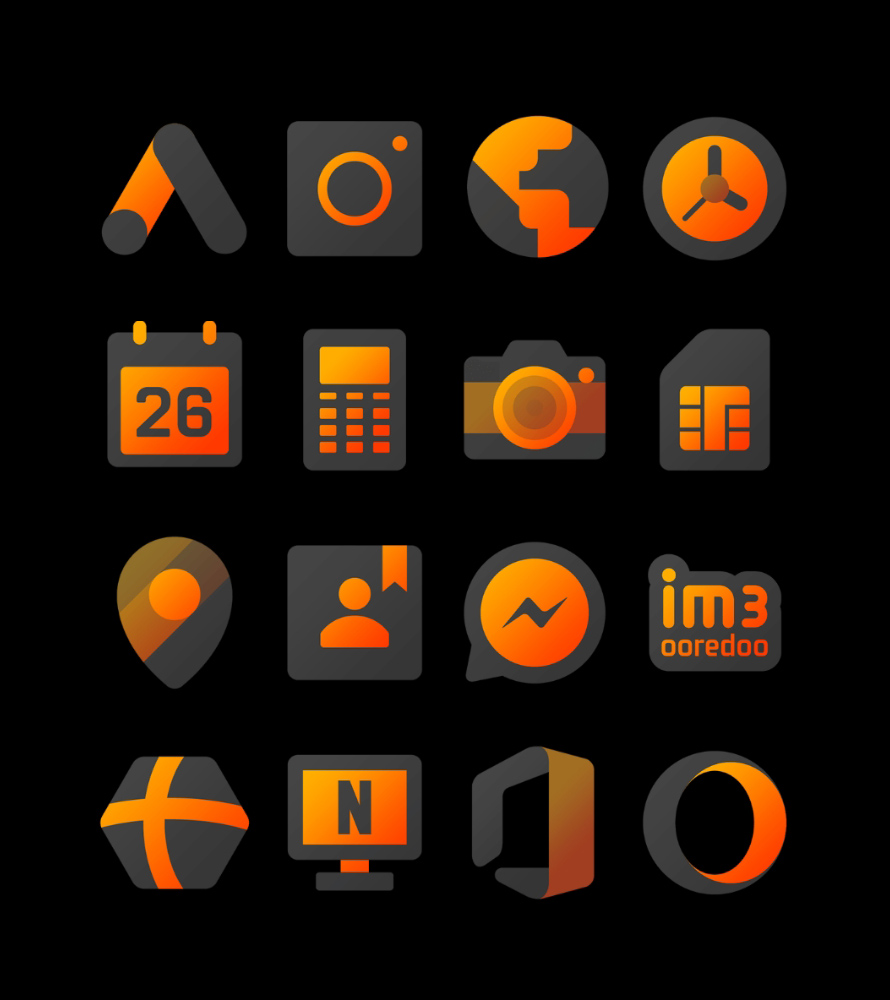 Orangediant - Icon Pack Android Screenshot 3