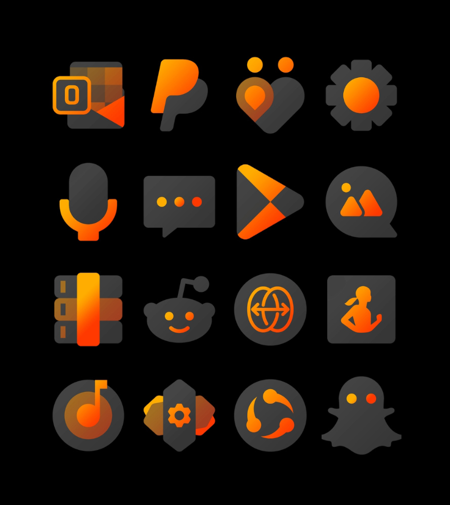 Orangediant - Icon Pack Android Screenshot 4