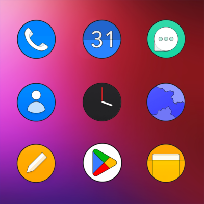 Oxigen Circle - Icon Pack Android Screenshot 3