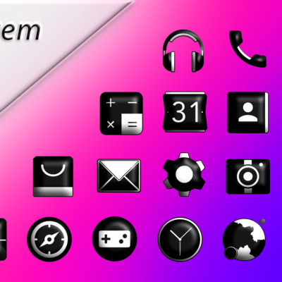 Oxigen Dark 3D - Icon Pack Android Screenshot 2