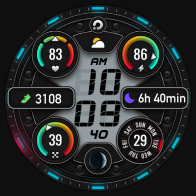 PRADO 74 Digital Watch Face Android Screenshot