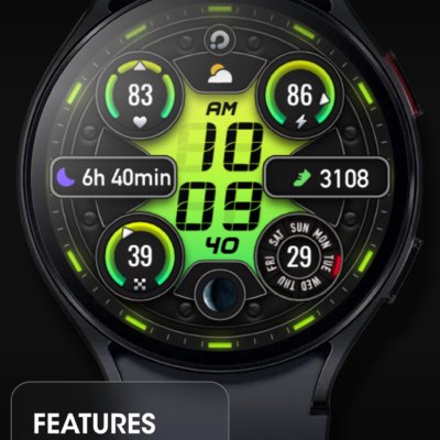 PRADO 74 Digital Watch Face Android Screenshot 4
