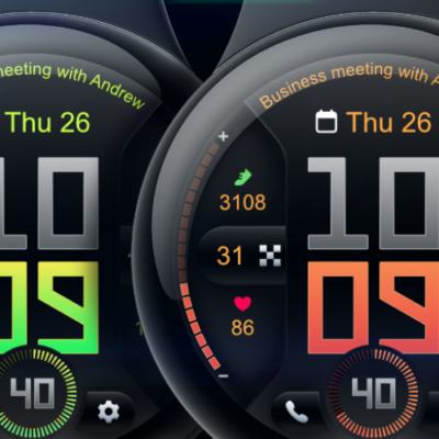 PRADO 76 Digital Watch Face Android Screenshot 2