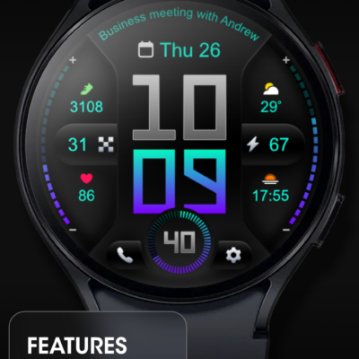PRADO 76 Digital Watch Face Android Screenshot 4