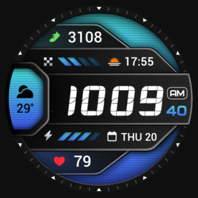 PRADO 86 Digital Watch Face Android Screenshot