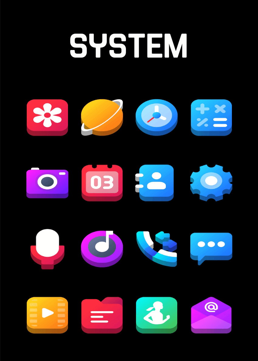 Pills 3D - Icon Pack Android Screenshot 3