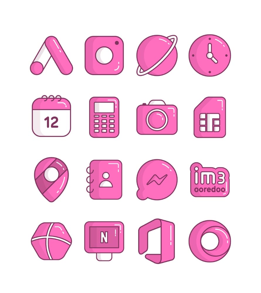Pink Teddy - icon pack Android Screenshot 3
