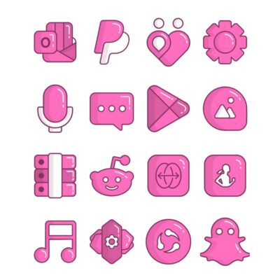 Pink Teddy - icon pack Android Screenshot 4