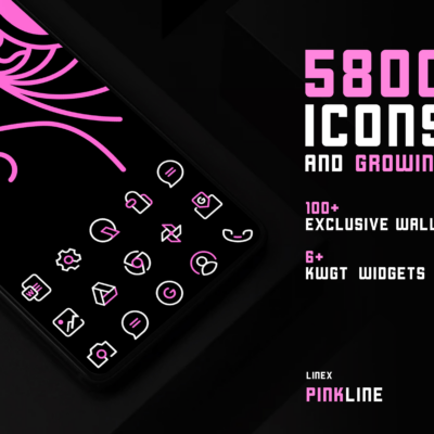 PinkLine Icon Pack :LineX Pink Android Screenshot 2
