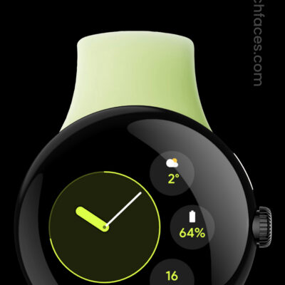 Pixel Analog Watch face Android Screenshot 2