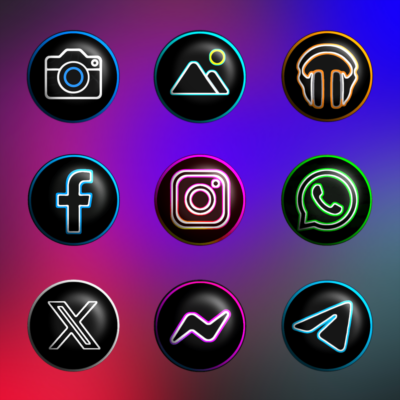 Pixly Dark 3D - Icon Pack Android Screenshot 4