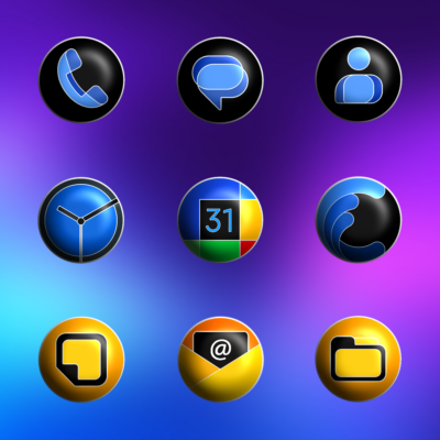 Pixly Fluo 3D - Icon Pack Android Screenshot 3