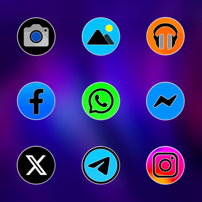 Pixly Fluo - Icon Pack Android Screenshot 4