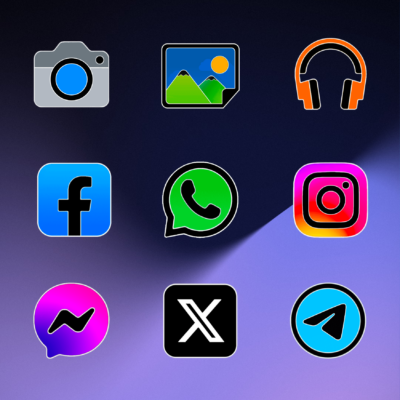 Pixly Limitless Fluo Icon Pack Android Screenshot 4