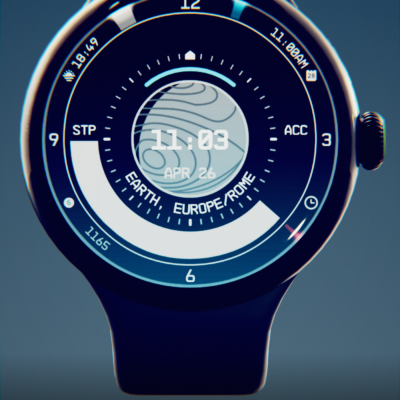 Planet in stars Watch Face Android Screenshot