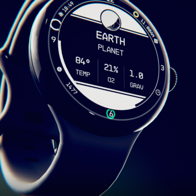 Planet in stars Watch Face Android Screenshot 4
