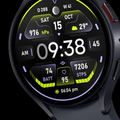 Polaris: Digital Watch Face Android Screenshot