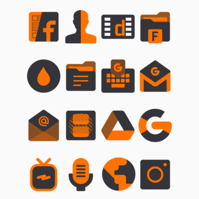 Pumpkin - Orange Icon Pack Android Screenshot 3