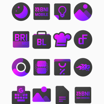 Purplediant - Icon Pack Android Screenshot 2