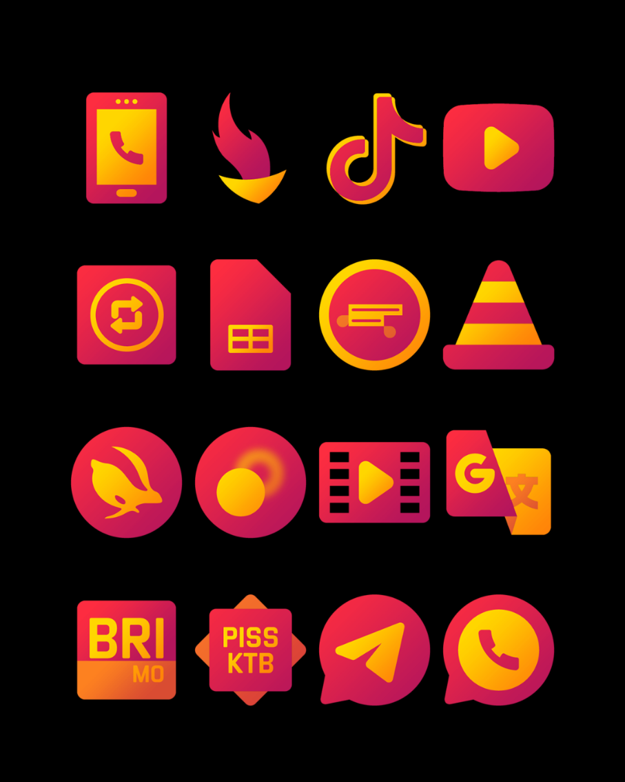Red Carpet - Icon Pack Android Screenshot 2