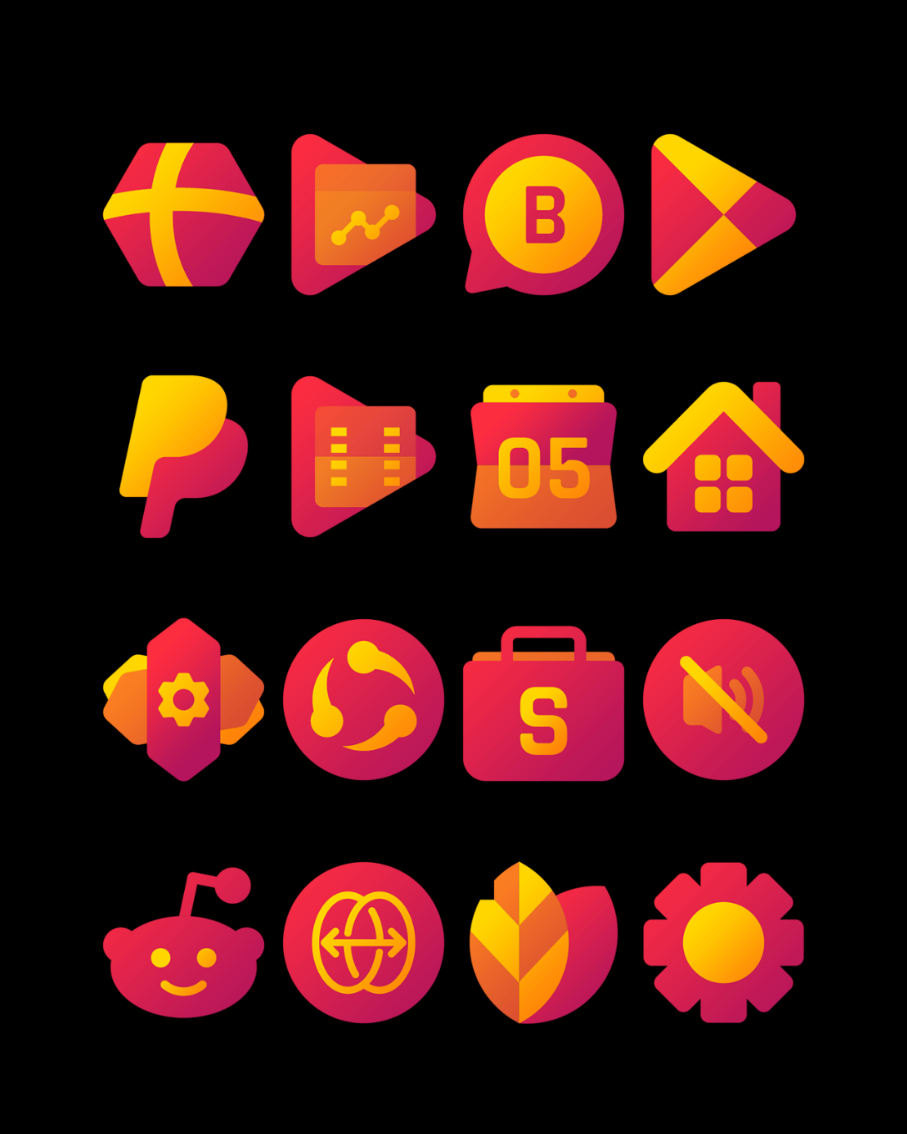 Red Carpet - Icon Pack Android Screenshot 3