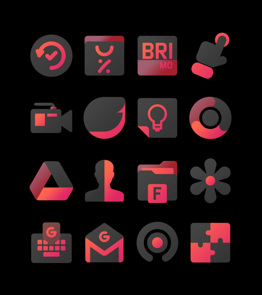 Rediant - icon Pack Android Screenshot 2