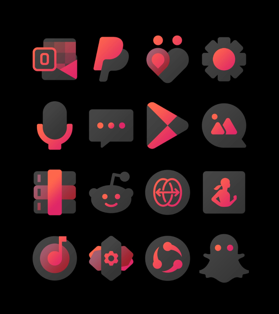 Rediant - icon Pack Android Screenshot 4