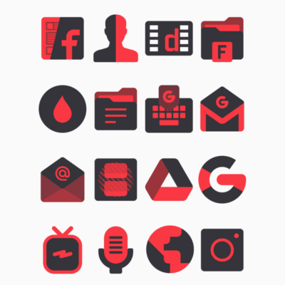 Rose - Red Icon Pack Android Screenshot 3