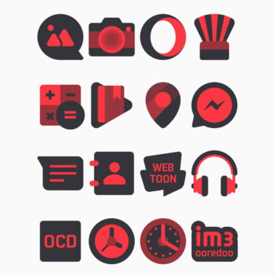 Rose - Red Icon Pack Android Screenshot 4