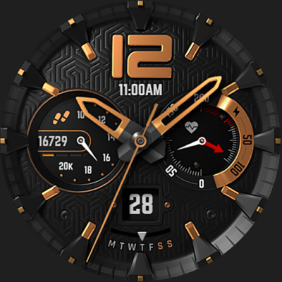 S4U Chicago Golden watch face Android Screenshot