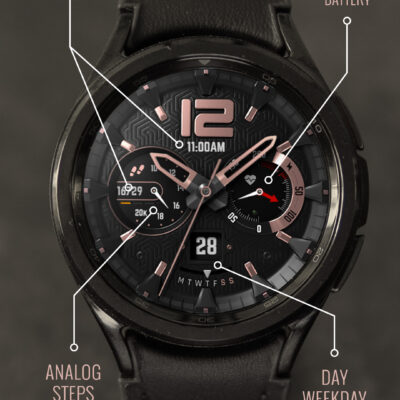 S4U Chicago Golden watch face Android Screenshot 3