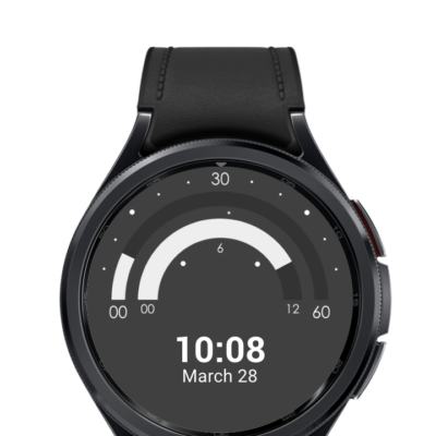 Semicircle Watch Face Android Screenshot 2