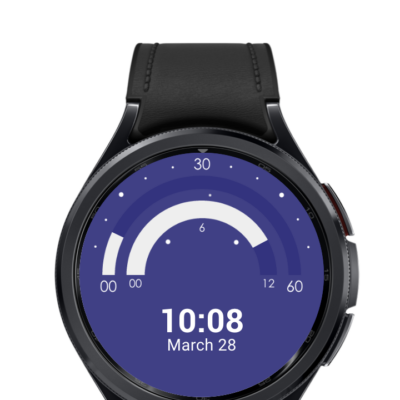 Semicircle Watch Face Android Screenshot 3