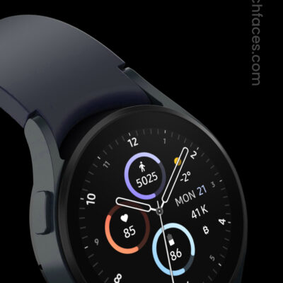 Sporty Analog Watch Face Android Screenshot 2