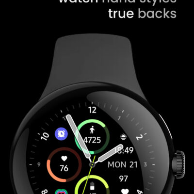 Sporty Analog Watch Face Android Screenshot 3