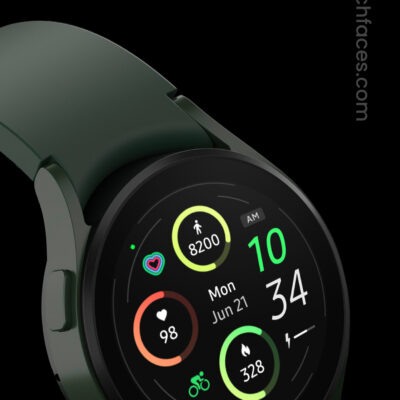 Sporty Digital Watch Face Android Screenshot 2