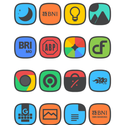 Squircle Dark - Icon Pack Android Screenshot 2