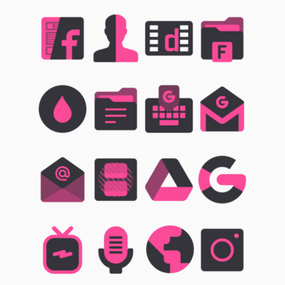Strawberry - Pink Icon Pack Android Screenshot 3