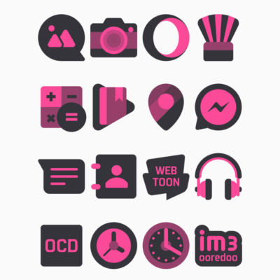 Strawberry - Pink Icon Pack Android Screenshot 4
